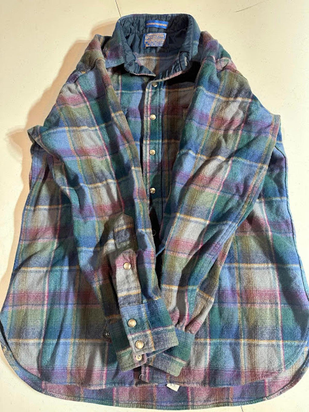Vintage Pendleton Western Wool Snap Shirt Made USA
