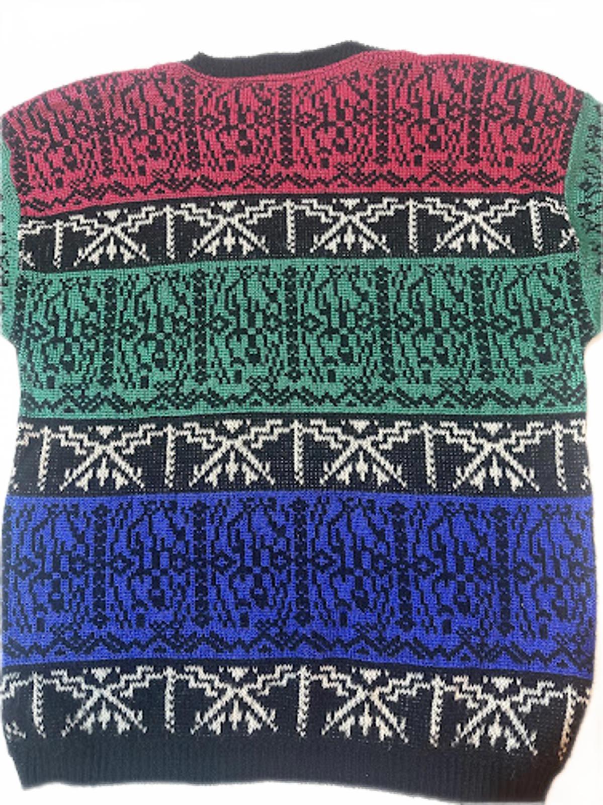 Vintage Garland Multicolor Knit Sweater Made USA