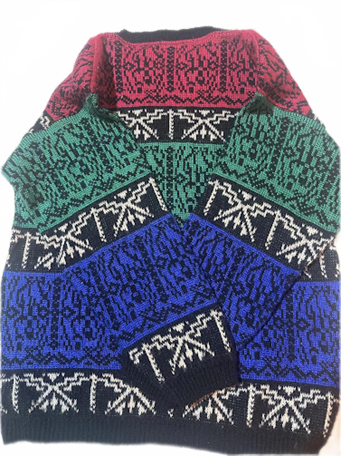 Vintage Garland Multicolor Knit Sweater Made USA