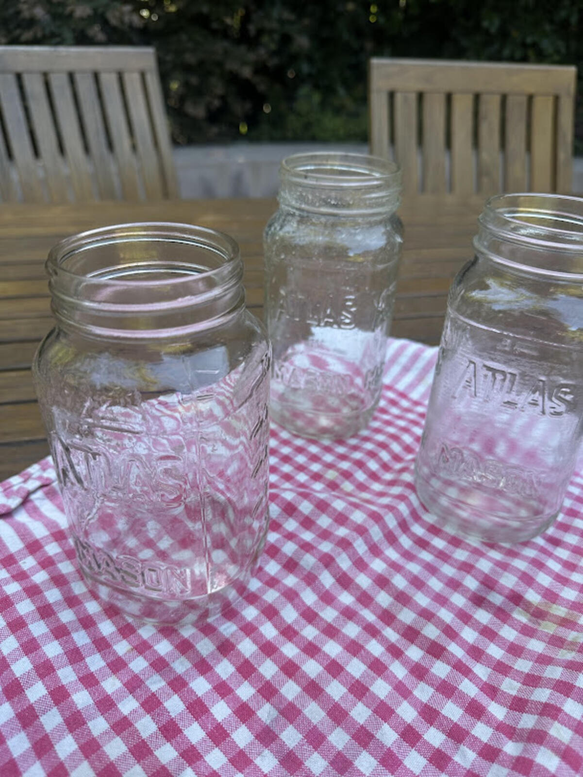 Vintage Atlas Mason Jar Trio 16oz & 20oz