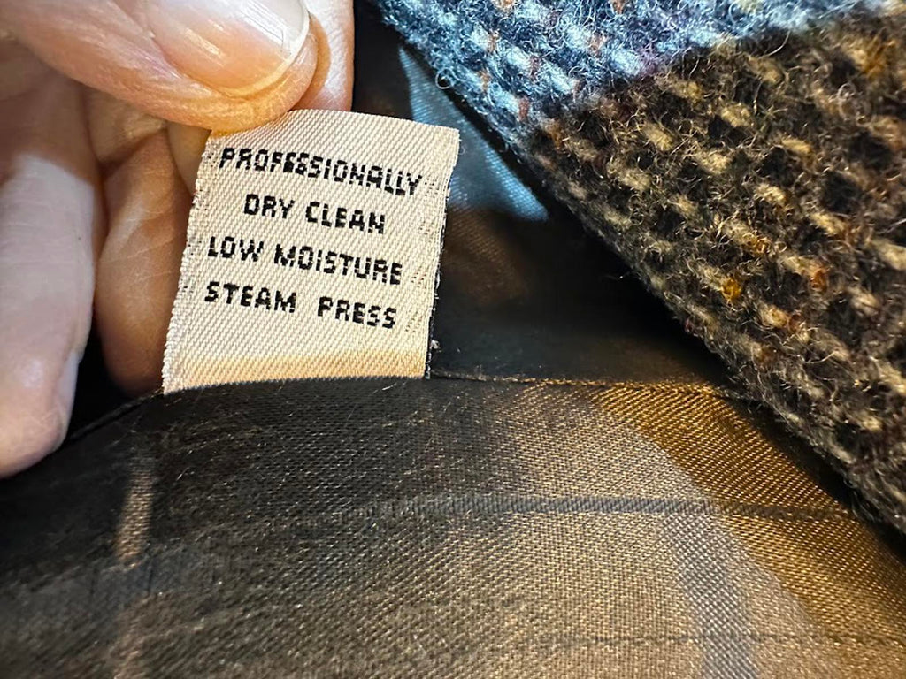 Vintage Tweed Wool Long Coat Belted Women’s Small