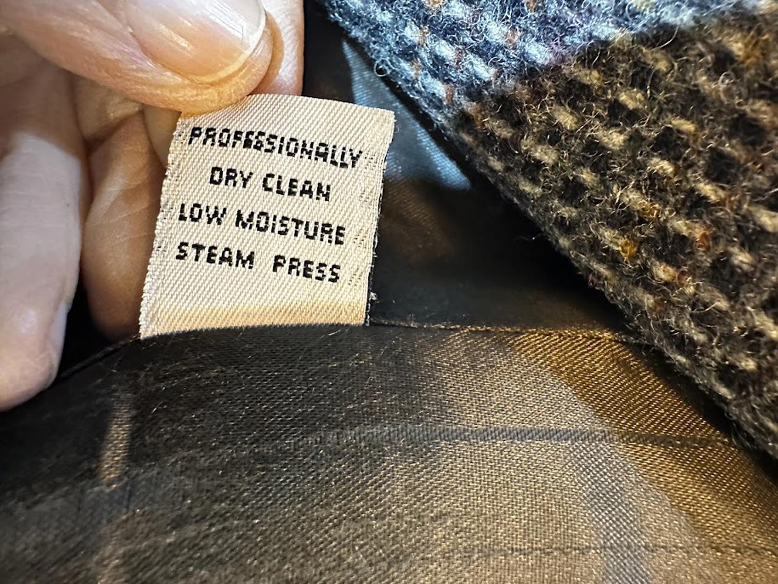 Vintage Tweed Wool Long Coat Belted Women’s Small