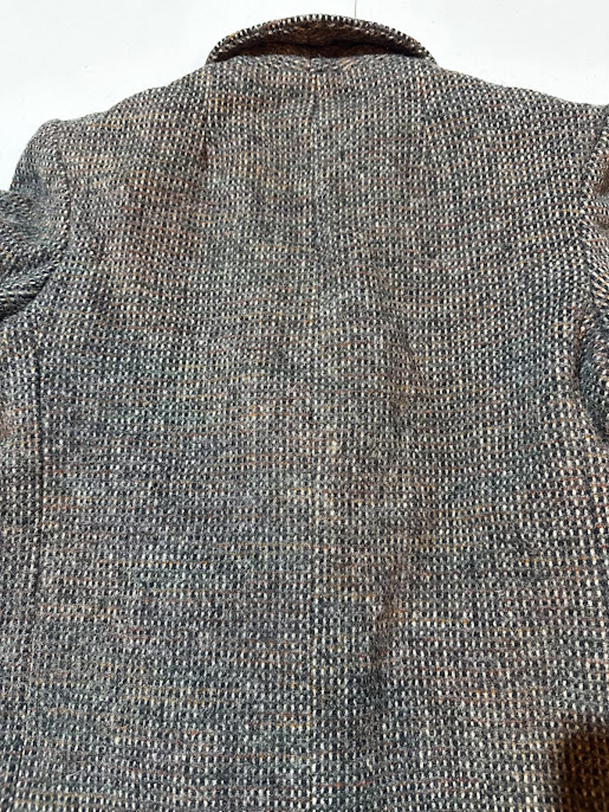 Vintage Tweed Wool Long Coat Belted Women’s Small