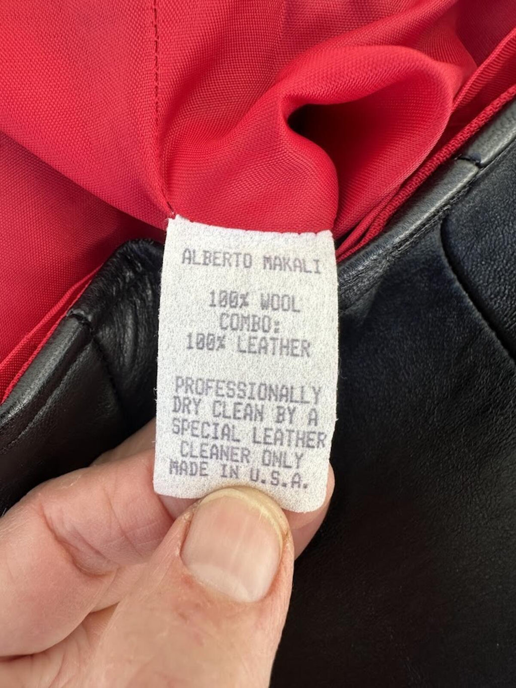 Alberto Makali Wool Leather Zip Vest Size 2