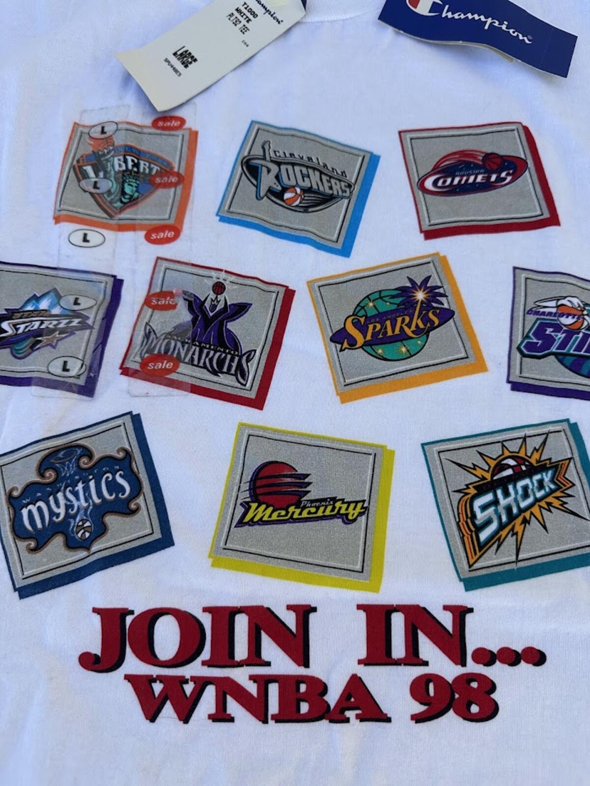 1998 WNBA Champion Promo T-Shirt NWT