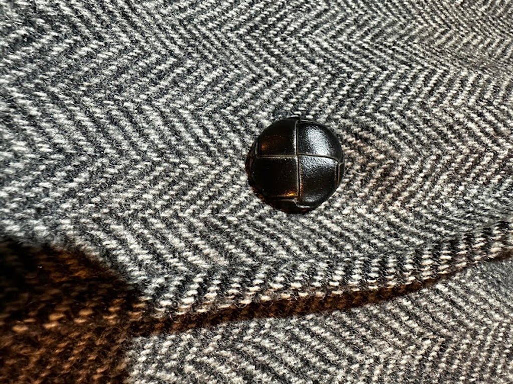 Vintage USA Made Herringbone Tweed Blazer Wool Jacket