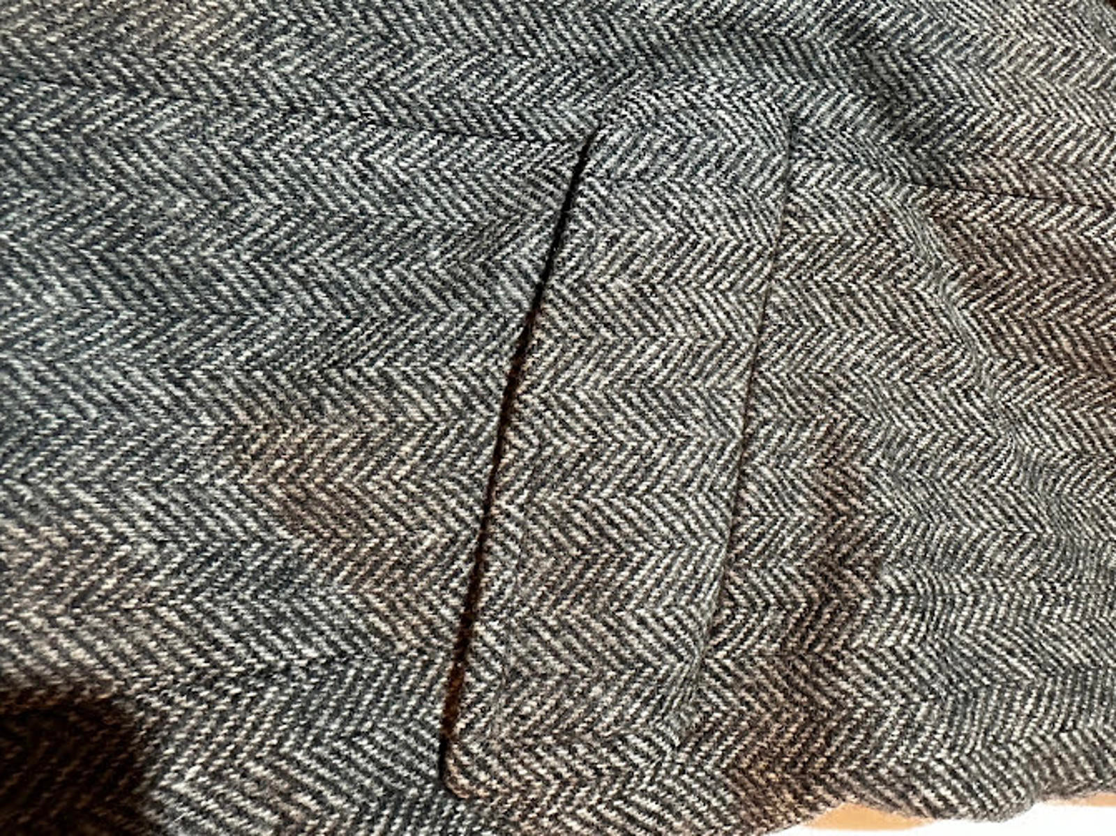 Vintage USA Made Herringbone Tweed Blazer Wool Jacket