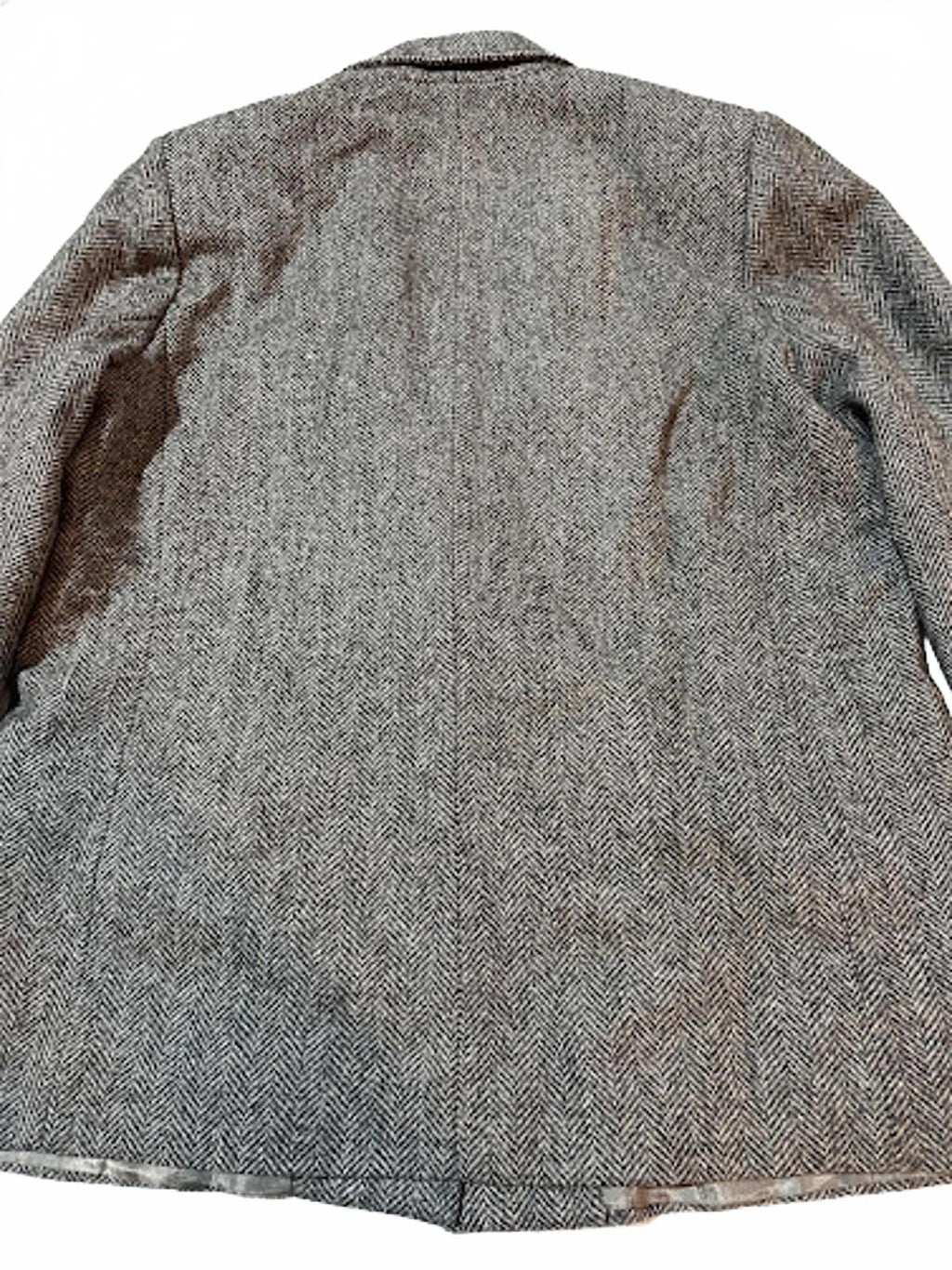 Vintage USA Made Herringbone Tweed Blazer Wool Jacket