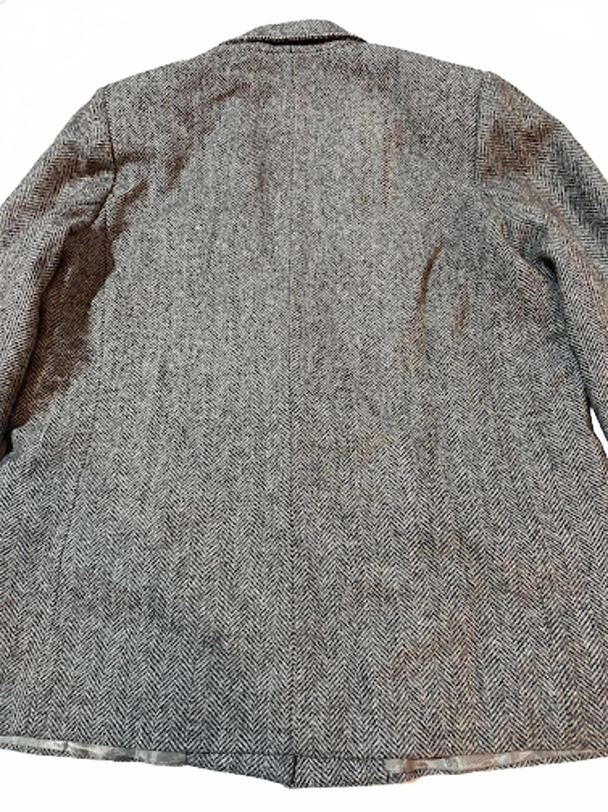 Vintage USA Made Herringbone Tweed Blazer Wool Jacket