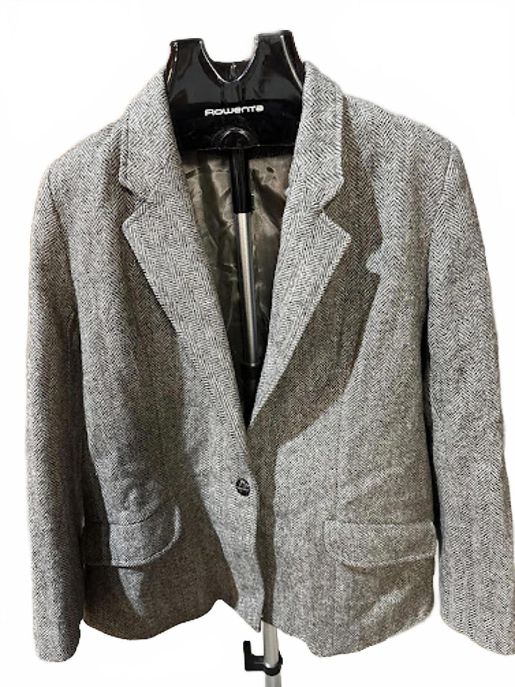 Vintage USA Made Herringbone Tweed Blazer Wool Jacket