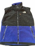 The North Face Fleece Lined Insulated Zip Vest Blue Black