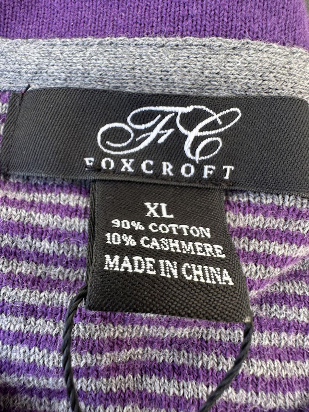 Men’s Foxcroft Cotton Cashmere Sweater XL