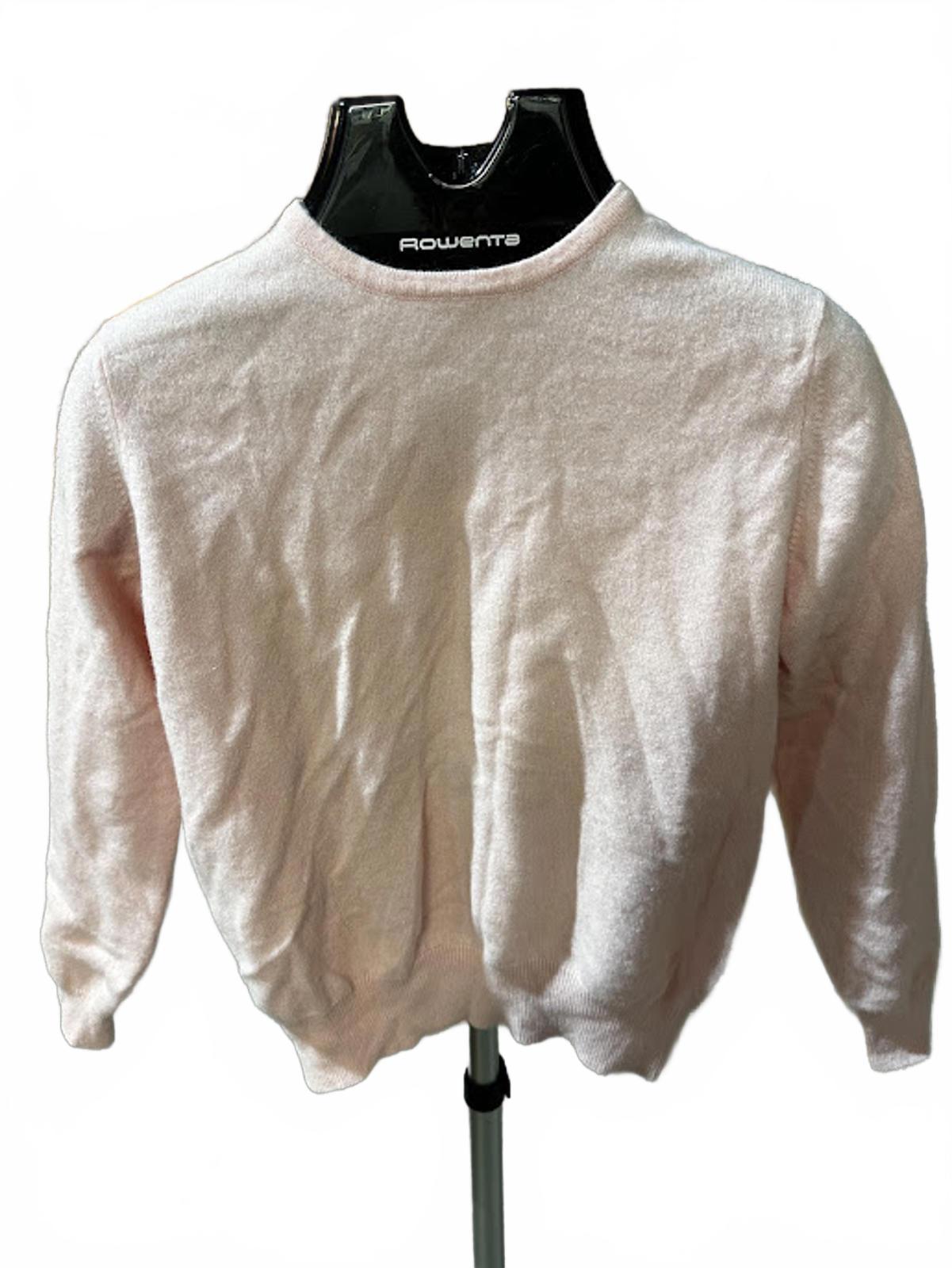 Charter Club 100% Cashmere Crewneck Sweater Pink M