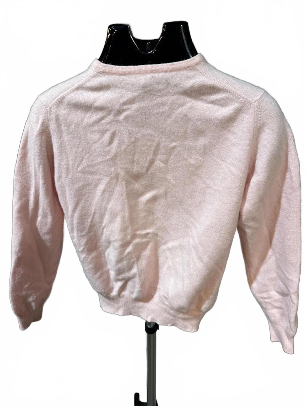 Charter Club 100% Cashmere Crewneck Sweater Pink M