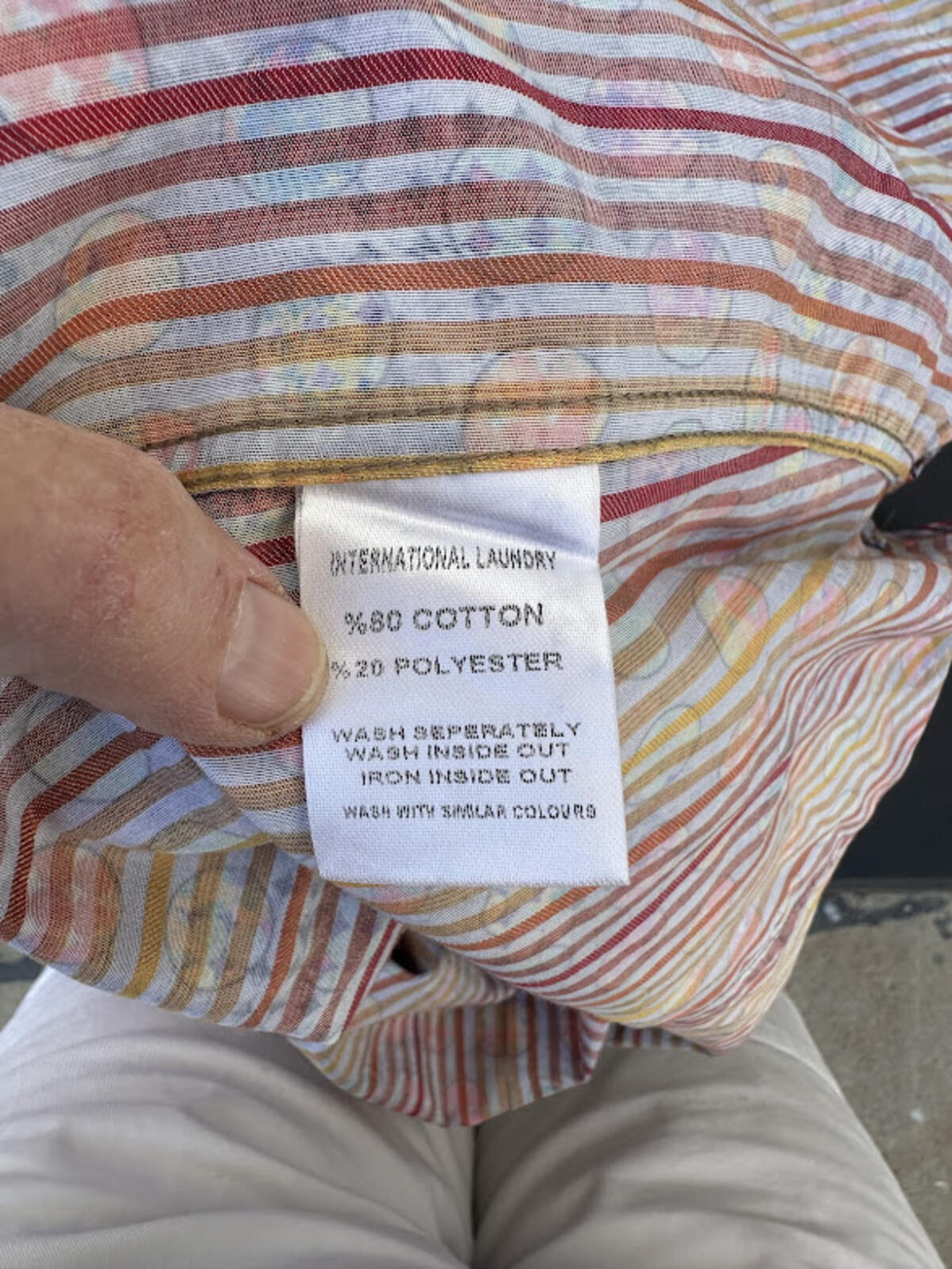 International Laundry Print Shirt Medium