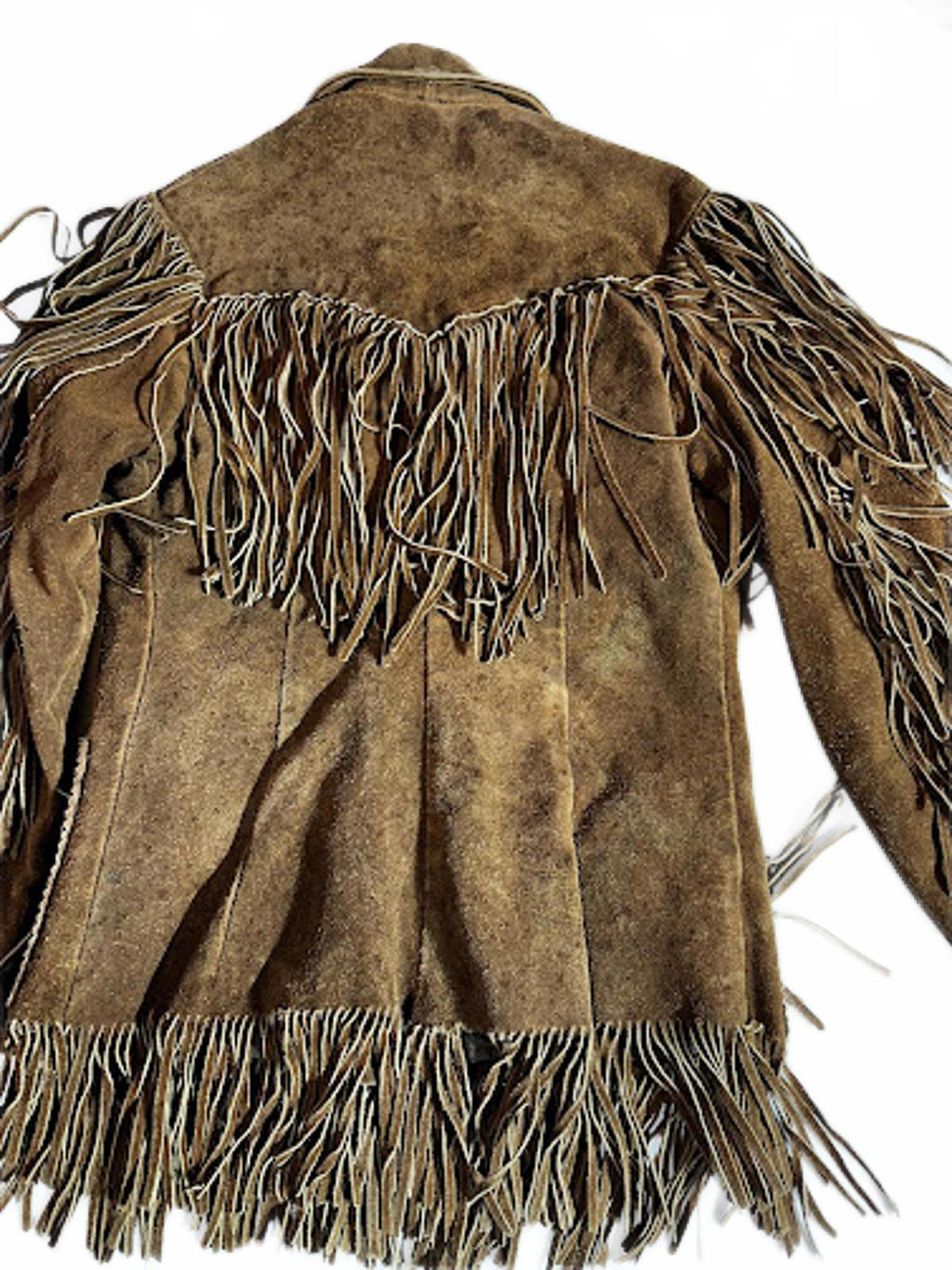 Vintage Brown Suede Fringe Western Jacket Women’s S