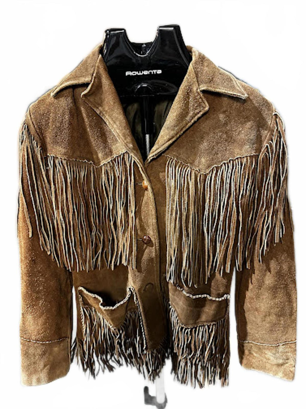 Vintage Brown Suede Fringe Western Jacket Women’s S