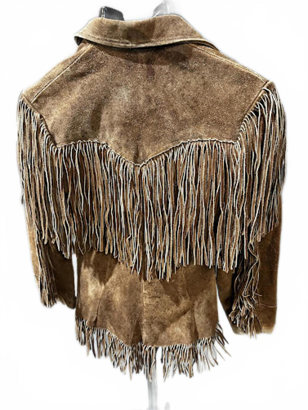 Vintage Brown Suede Fringe Western Jacket Women’s S