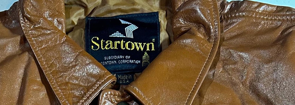 Vintage Startown Brown Leather Jacket Made USA 70s 80s