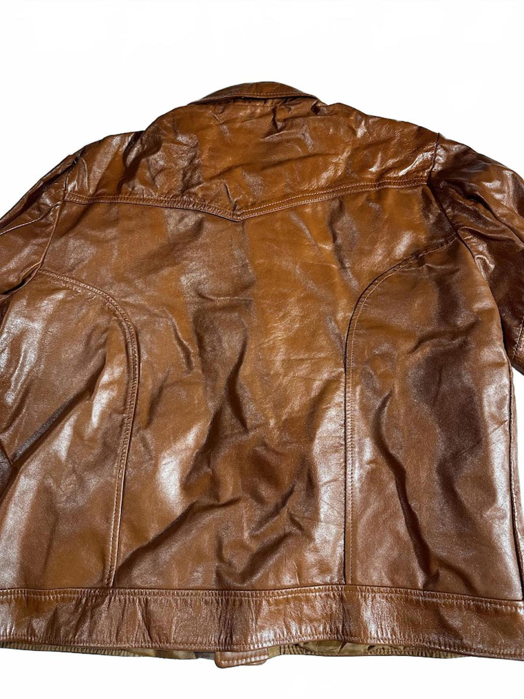 Vintage Startown Brown Leather Jacket Made USA 70s 80s