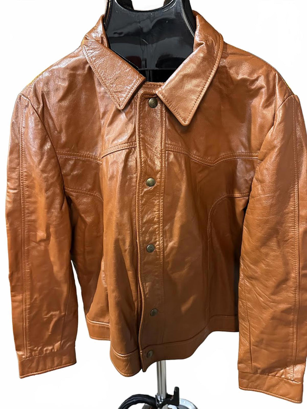 Vintage Startown Brown Leather Jacket Made USA 70s 80s