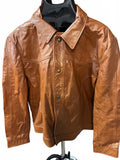 Vintage Startown Brown Leather Jacket Made USA 70s 80s