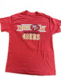 Vintage San Francisco 49ers Graphic single stitch  Tee - Classic Red