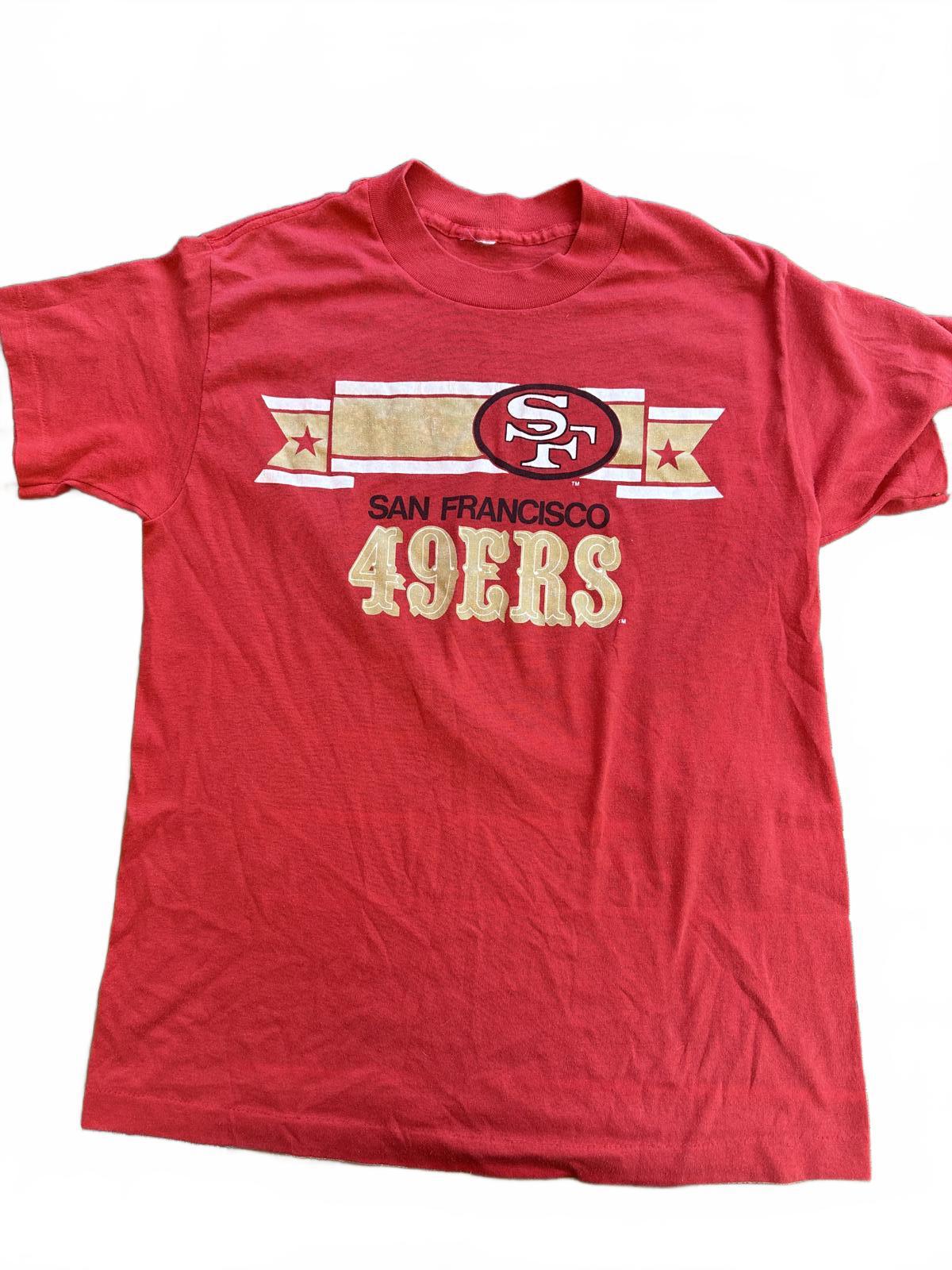 Vintage San Francisco 49ers Graphic single stitch  Tee - Classic Red