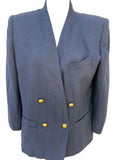 Sterling Cooper Navy Double-Breasted Blazer