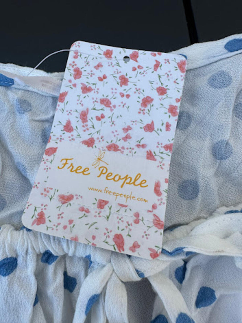 Free People Magnolia Combo Smocked Top NWT