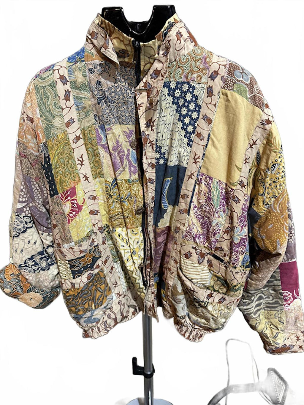 Vintage Boho Patchwork Quilted Jacket Festival Coat