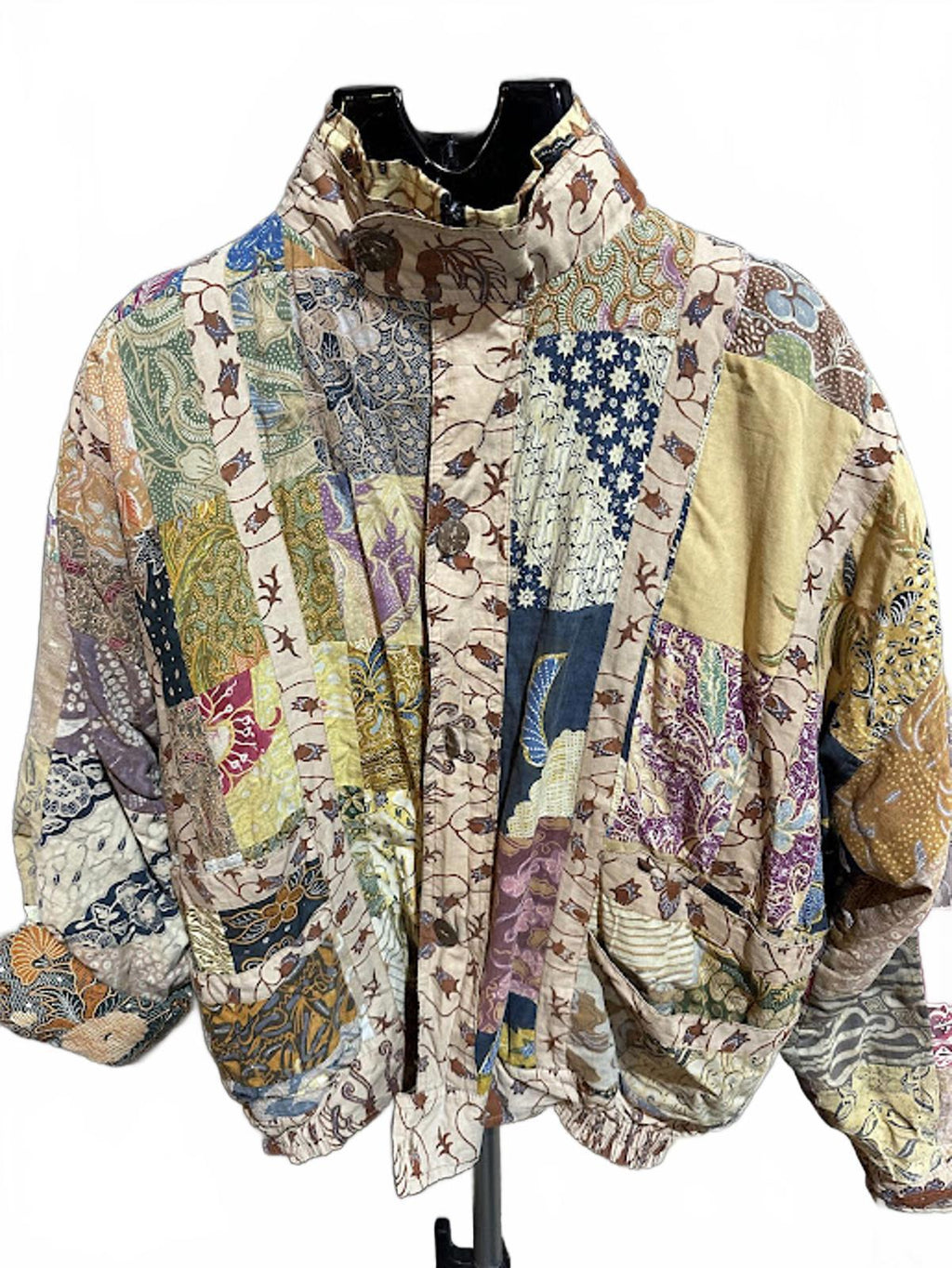 Vintage Boho Patchwork Quilted Jacket Festival Coat