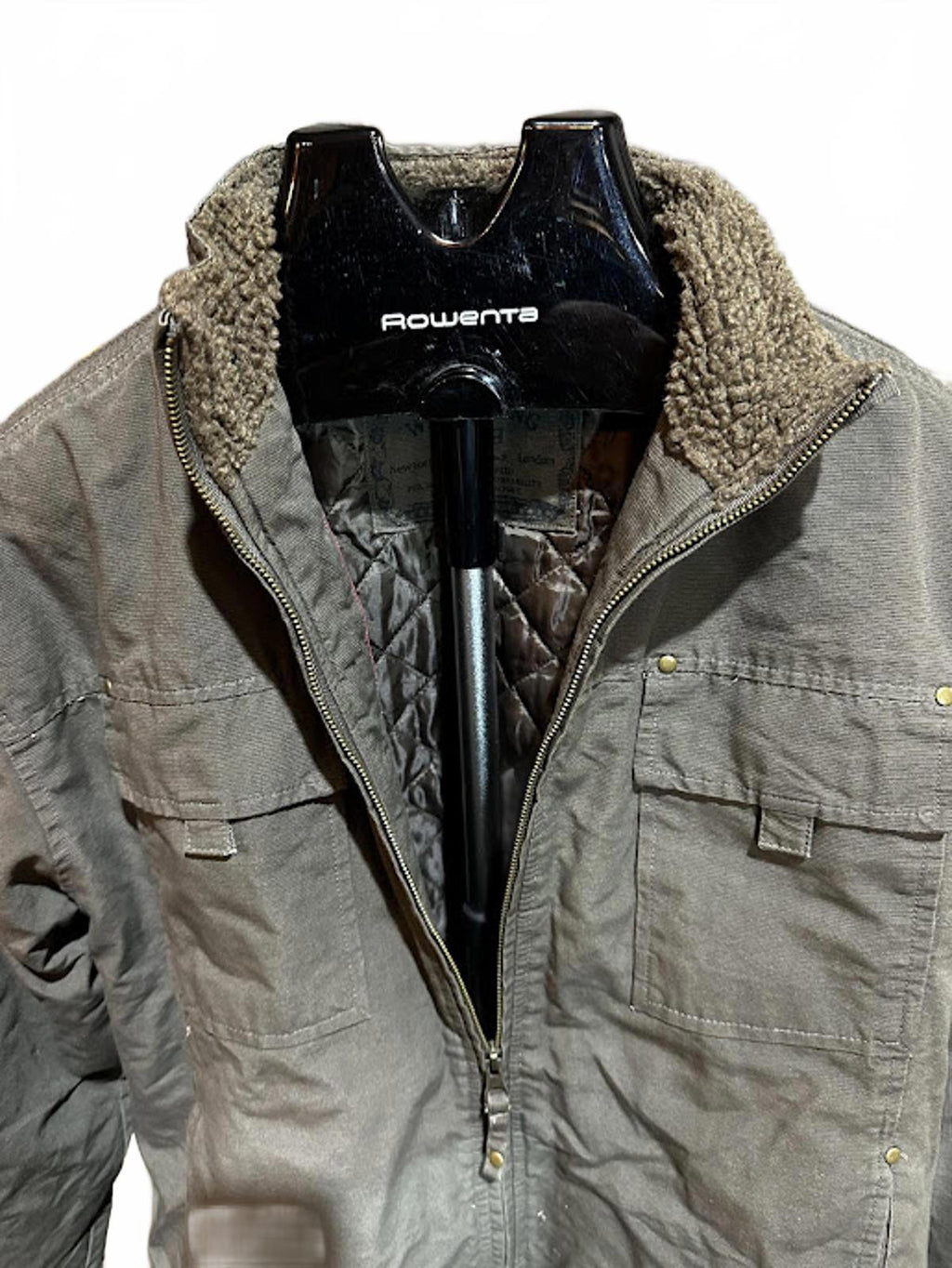 Vintage Whispering Smith Quilted Field Jacket Utility Coat