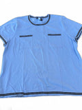 Karl Lagerfeld Paris Knit Trim Top XL