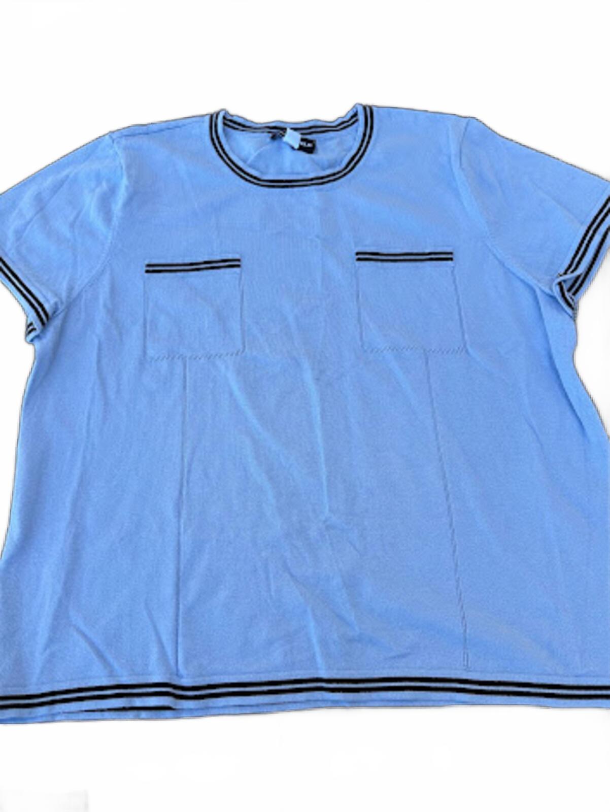 Karl Lagerfeld Paris Knit Trim Top XL