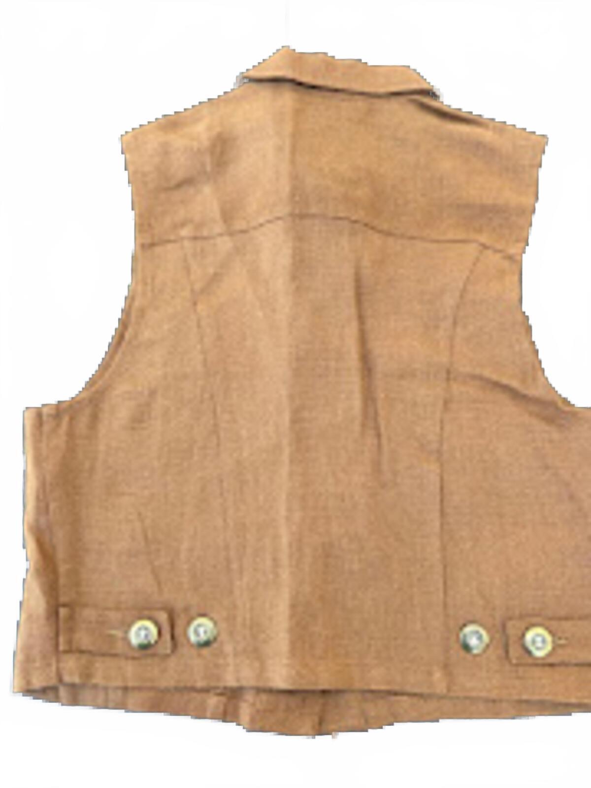Vintage Breeches USA Linen Blend Safari Vest