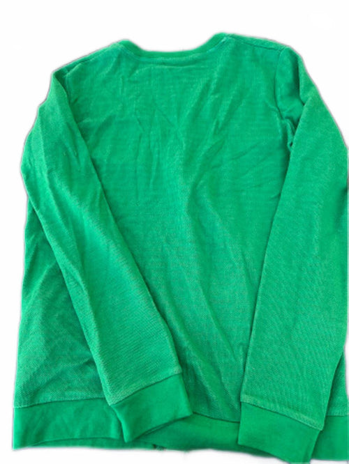 Charles & 1/2 Green Cotton Cardigan Large