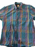 Volcom Plaid Check Button Front Shirt XXL