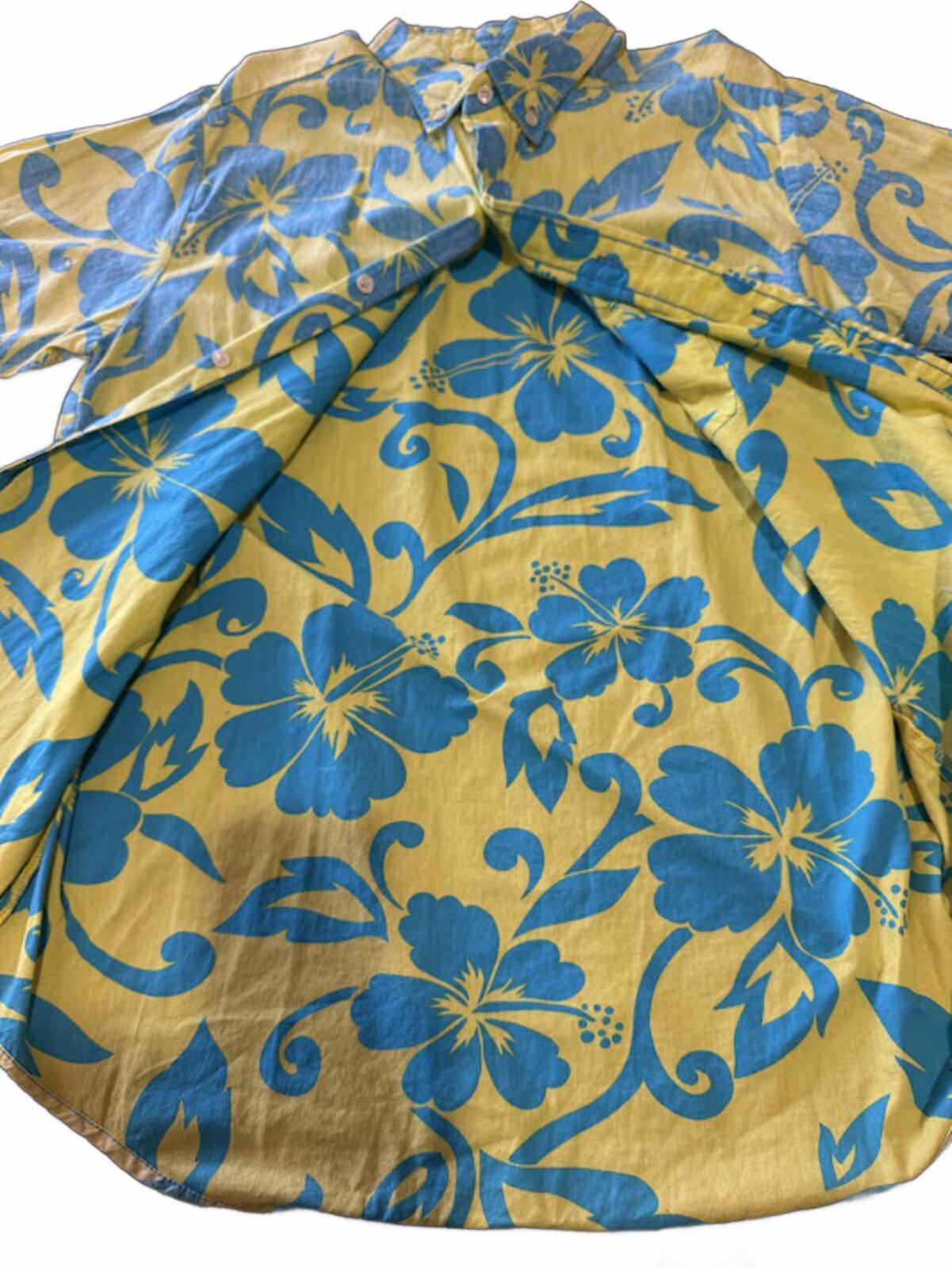 Off Shore USA Hawaiian Aloha Shirt Large