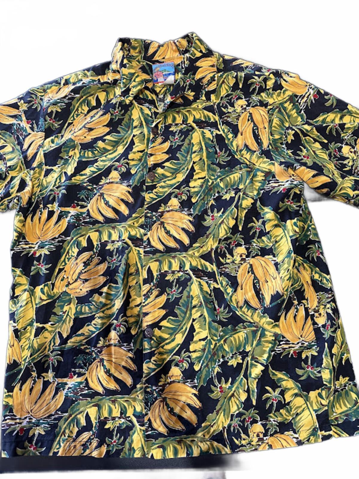 Joe Kealohas Banana Print Hawaiian Shirt