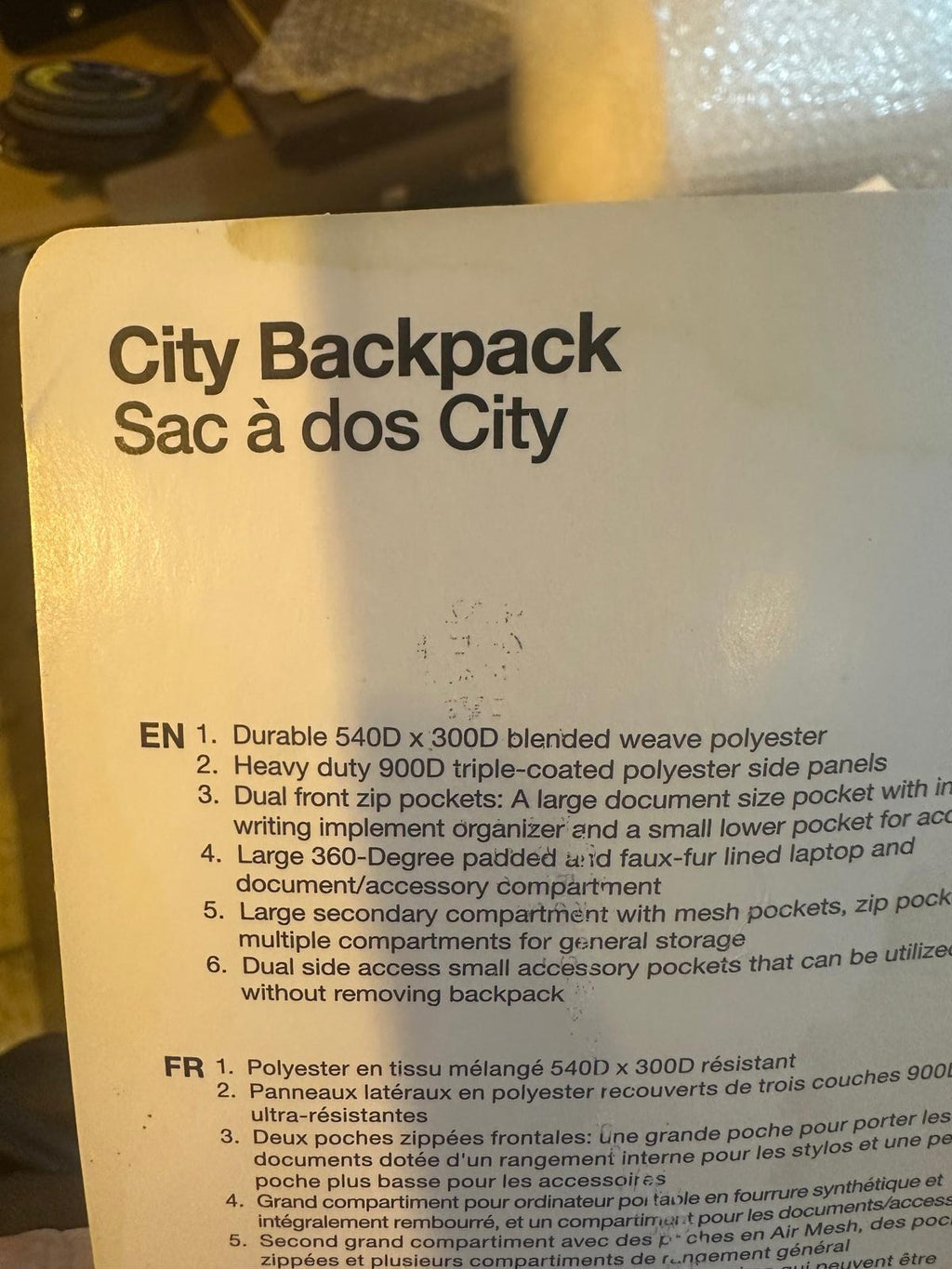 Incase City Backpack – Black – Snapdocs Branded – Fits 15" Laptop – NWT