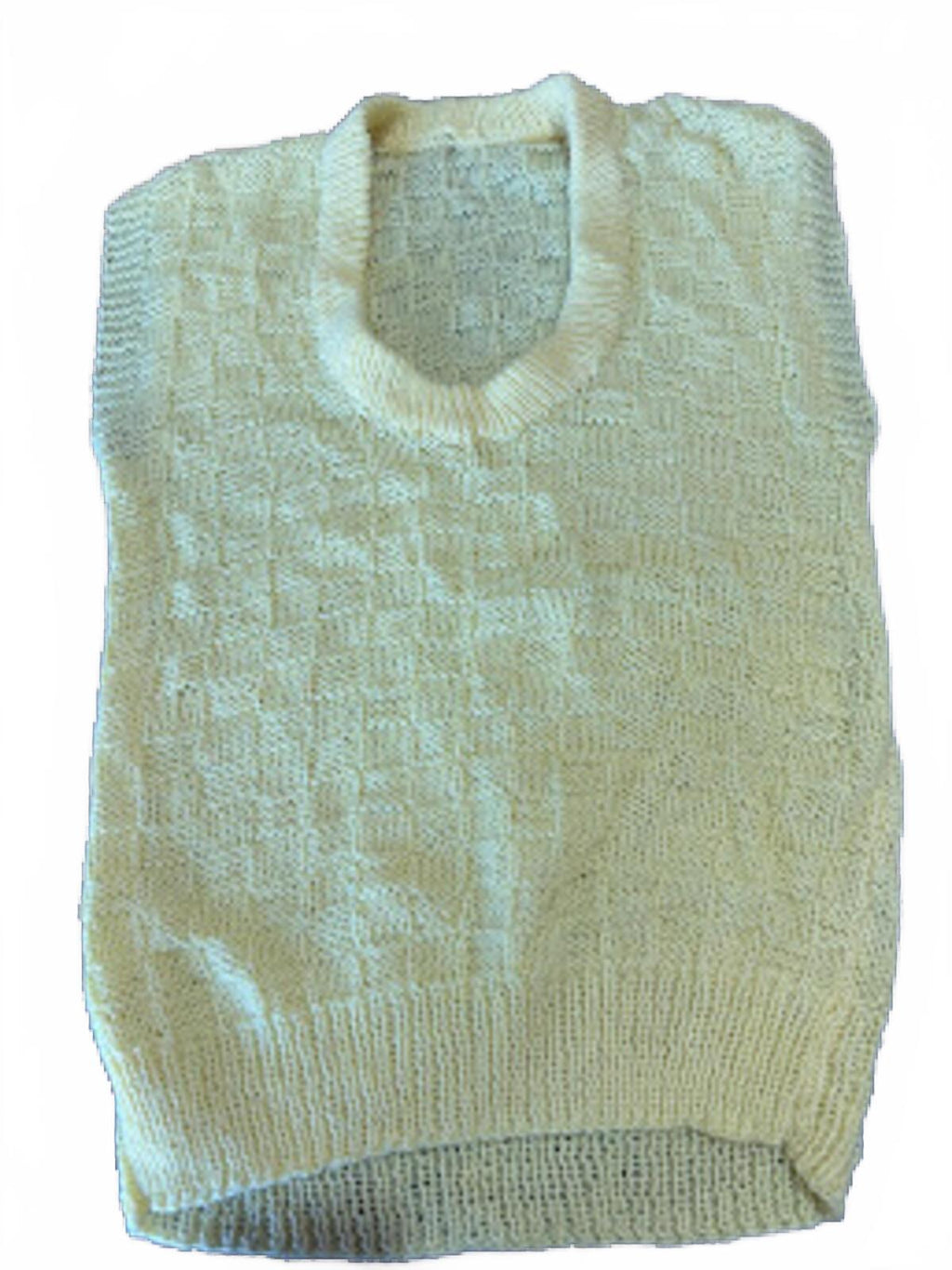 Handmade Yellow Knit Sweater Vest