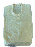 Handmade Yellow Knit Sweater Vest