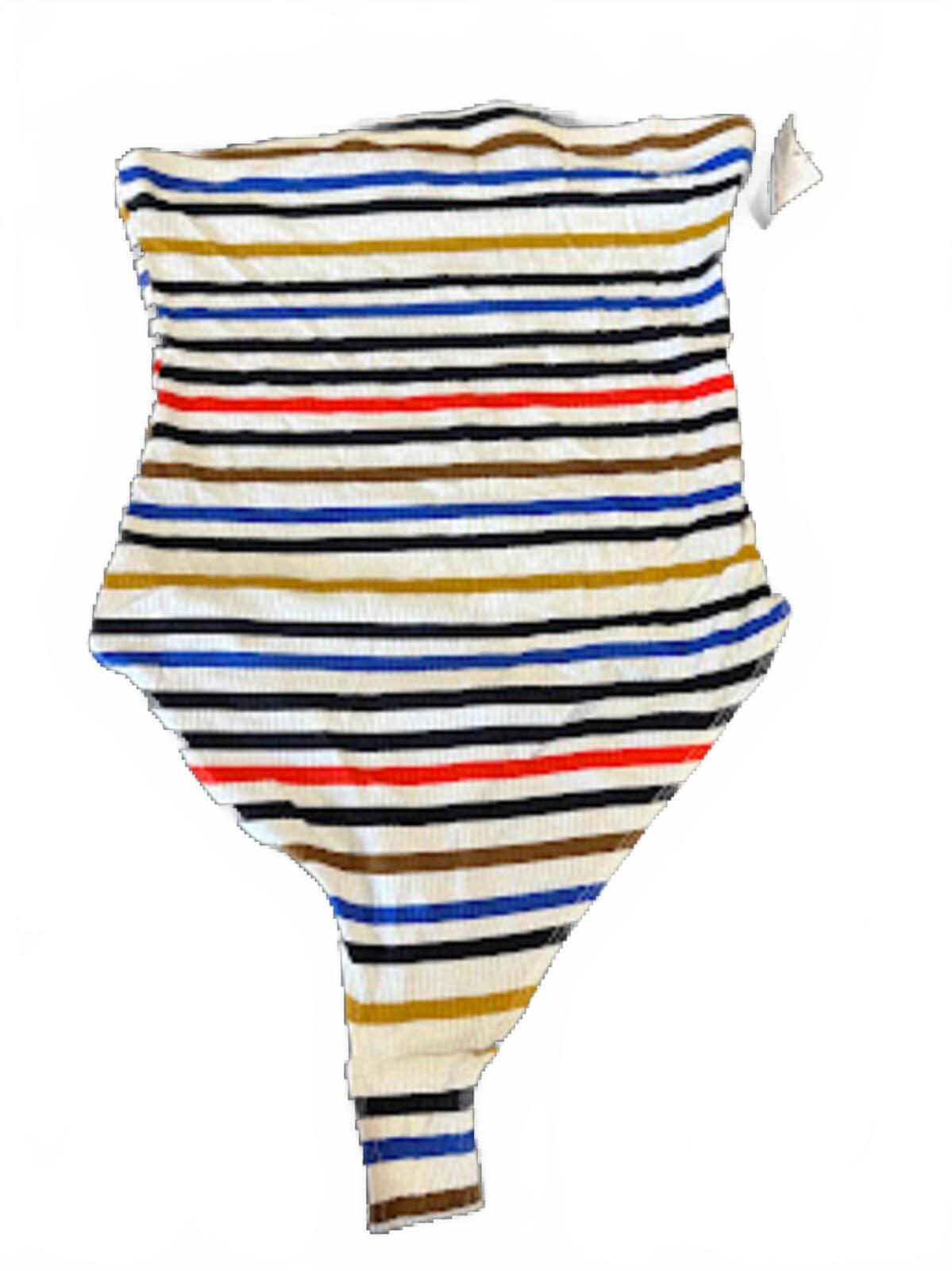 Urban Outfitters Stripe Tube Bodysuit NWT