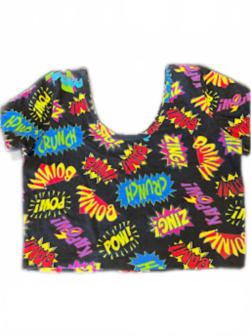 Comic Print Crop Top