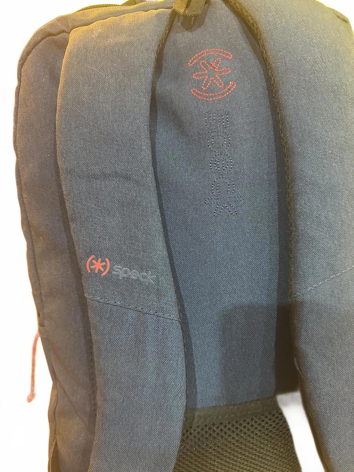 Speck Blue Canvas Backpack with Red Accents – Padded Laptop Compartment
