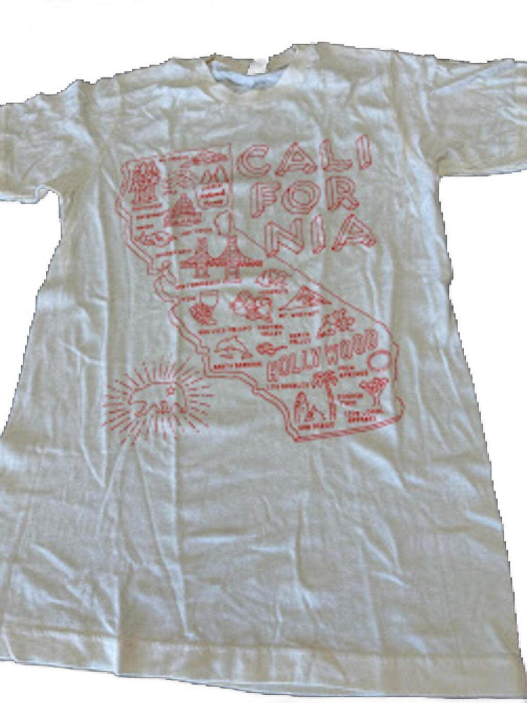 California Landmarks Graphic T-Shirt Small