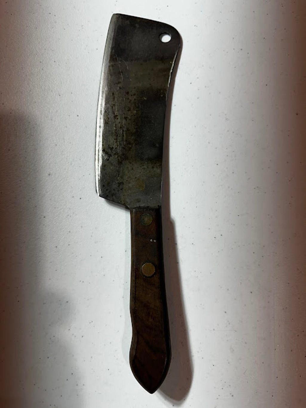Vintage Utica Superedge USA Butcher Cleaver Knife 11″