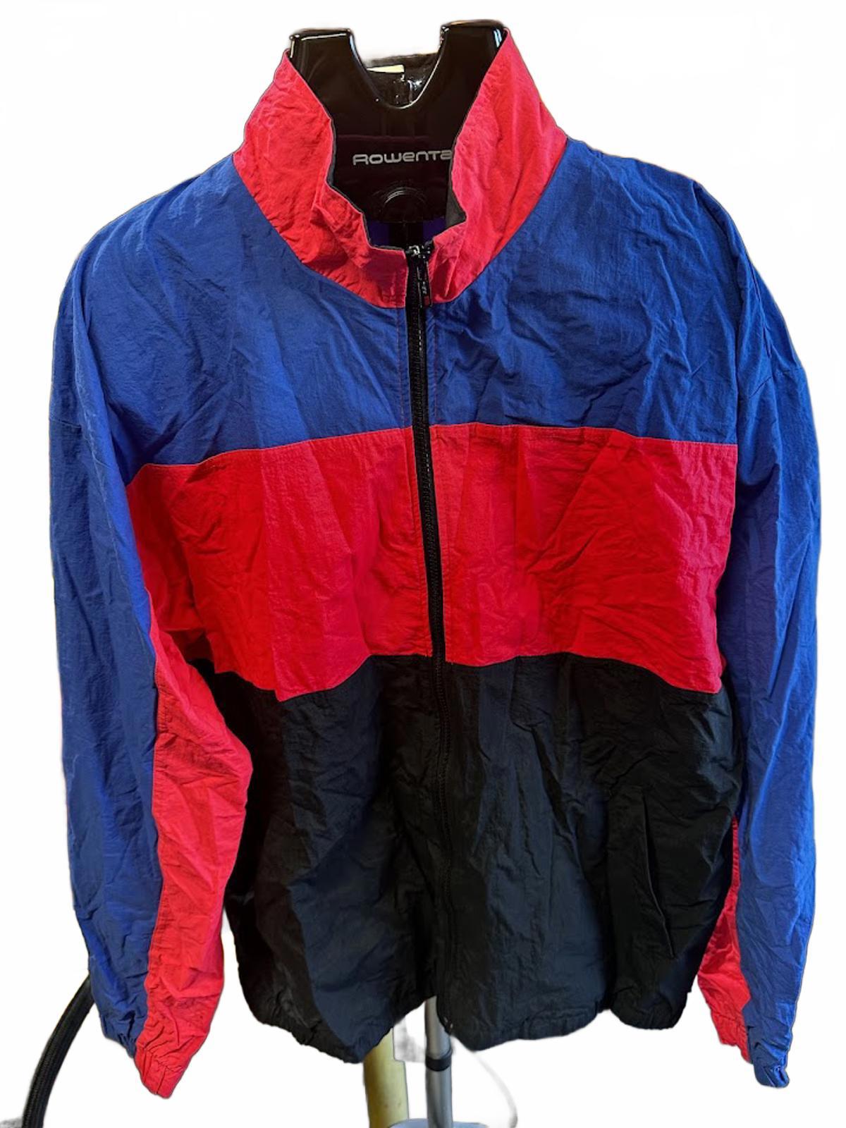 Vintage 90s Colorblock Puffer Windbreaker Jacket XL