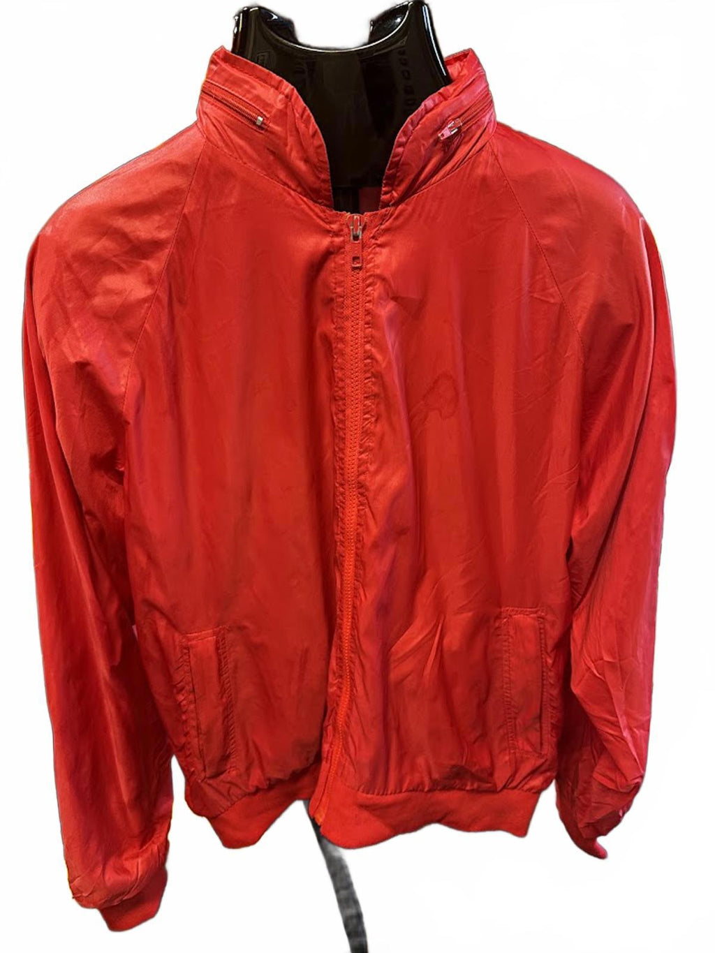 Vintage La Mode Red Nylon Track Jacket USA Made L